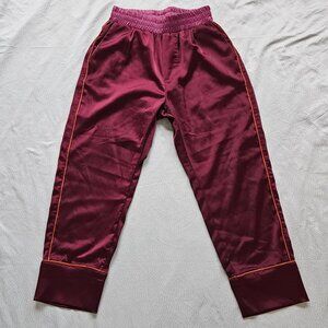 Joggers, Circular, S, Maroon Silk